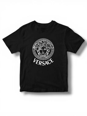 Cotton Unisex Luxury Short Sleeve Shirt Men Women T Shirt Black